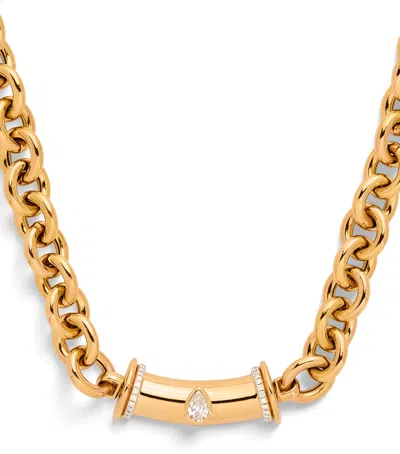 L'atelier Nawbar Yellow Gold And Diamond Lot N*91 Warrior Princess Necklace