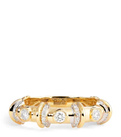L'atelier Nawbar Yellow Gold And Diamond N*93 Warrior Ring