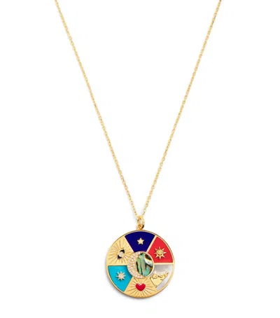 L'atelier Nawbar Yellow Gold And Diamond Oracle Eternal Charm Necklace