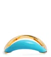 L'atelier Nawbar Yellow Gold Boa Stackable Stone Ring In Blue