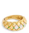 L'atelier Nawbar Yellow Gold, Diamond And Emerald Bond Street Curve Ring In Gold