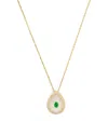 L'atelier Nawbar Yellow Gold, Diamond And Emerald Bond Street Necklace In Gold