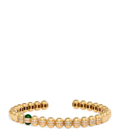 L'atelier Nawbar Yellow Gold, Diamond And Enamel The Chlorine Bangle