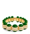 L'atelier Nawbar Yellow Gold, Diamond And Enamel The Chlorine Ring In Gold