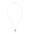 L'atelier Nawbar Yellow Gold, Diamond And Malachite Biladi Palm Necklace In Gold
