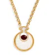 L'atelier Nawbar Yellow Gold, Diamond And Onyx Circus Lot N*91 Necklace In Gold