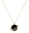 L'atelier Nawbar Yellow Gold, Diamond And Onyx Cosmic Love Necklace In Gold