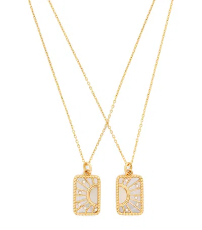 L'atelier Nawbar Yellow Gold, Diamond And Pearl My Other Half Necklace
