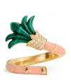 L'atelier Nawbar Yellow Gold, Diamond, Malachite And Coral On A Vine Psychedeliah Ring In Gold