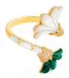 L'atelier Nawbar Yellow Gold, Diamond, Malachite And Mother-of-pearl Psychedeliah Ring In Gold