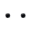 Latelita Women's Black / Silver Black Onyx Gemstone Stud Earrings Silver