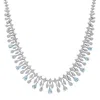 Latelita Women's Blue / Silver / White Duchess Blue Topaz Statement Necklace Silver In Multi