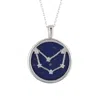 Latelita Women's Blue / Silver Zodiac Lapis Lazuli Gemstone Star Constellation Pendant Necklace Silver Capric In Multi
