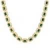 Latelita Women's Gold / Green / White Whistledown Emerald Gemstone Necklace Gold