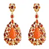 Latelita Women's Gold / Red / Yellow Fernanda Fire Opal Drop Earrings Gold