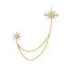 Latelita Women's Gold / White Andromeda Starburst Brooch With Pin Gold