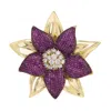 Latelita Women's Gold / White / Pink Marguerite Daisy Flower Cocktail Ring Ruby Gold