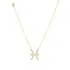 Latelita Women's Gold / White Zodiac Star Sign Pendant Necklace Gold Pisces In Multi