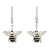 Latelita Women's Honey Bee Drop Earrings Silver In Silver