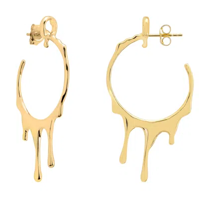 Latelita Women's Magma Hoop Gold Earrings