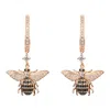 Latelita Women's Rose Gold Honey Bee Drop Earrings Rosegold In Gold
