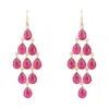 Latelita Women's Rose Gold / Pink Erviola Gemstone Cascade Earrings Rose Gold Pink Tourmaline In Pink