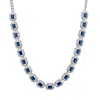 Latelita Women's Silver / White / Blue Whistledown Sapphire Gemstone Necklace Silver