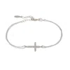 Latelita Women's Silver / White Divine Cross Bracelet Silver In Multi