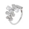 Latelita Women's Silver / White Duchess Moissanite Cocktail Ring Silver