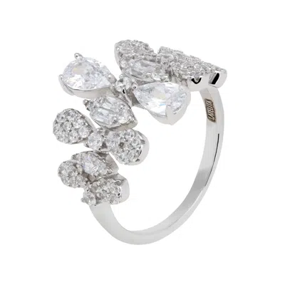 Latelita Women's Silver / White Duchess Moissanite Cocktail Ring Silver