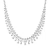 Latelita Women's Silver / White Duchess Moissanite Statement Necklace Silver
