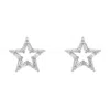 Latelita Women's Silver / White Super Nova Star Stud Earrings Silver In Multi