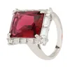 Latelita Women's White / Red / Silver Tudor Silver Ring Ruby In Multi