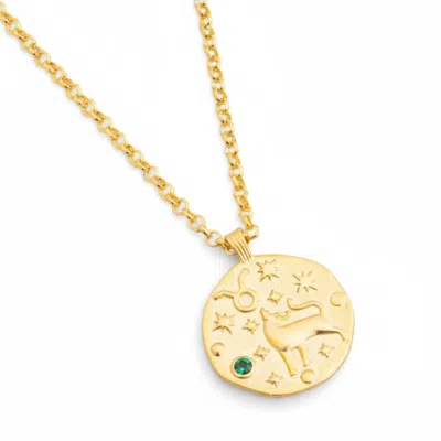 Latelita Women's Zodiac Birthstone Talisman Necklace Taurus Gold