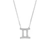 Latelita Women's Zodiac Star Sign Pendant Necklace Silver Gemini In Silver