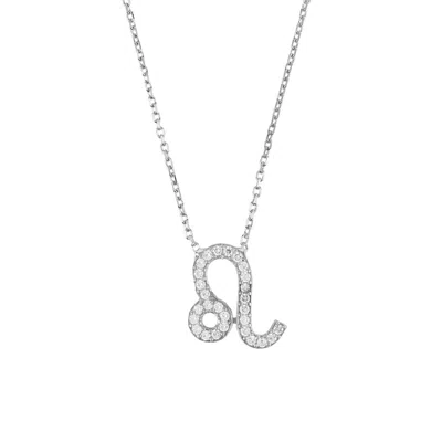 Latelita Women's Zodiac Star Sign Pendant Necklace Silver Leo