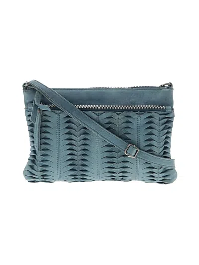 Pre-owned Latico Leather Crossbody Bag In Teal