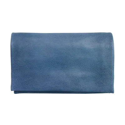 Latico Women's Eloise Handcrafted Leather Wallet In Denim In Multi