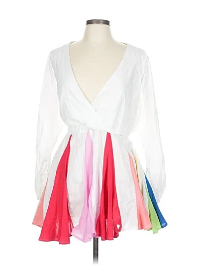 Pre-owned L'atiste By Amy Cocktail Dress In White