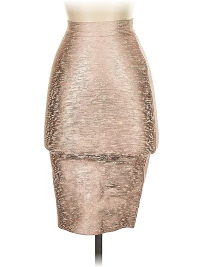 Pre-owned L'atiste By Amy Formal Skirt In Gold