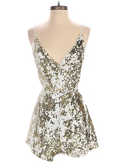 Pre-owned L'atiste By Amy Romper In Gold