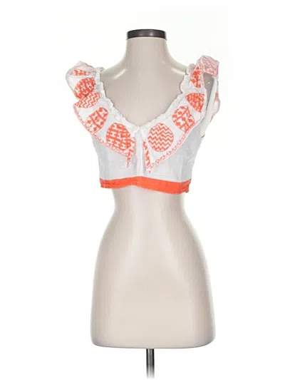 Pre-owned L'atiste By Amy Sleeveless Blouse In Orange