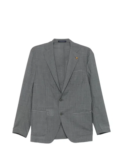 Latorre 200 Virgin Wool Mens Jacket In Gray