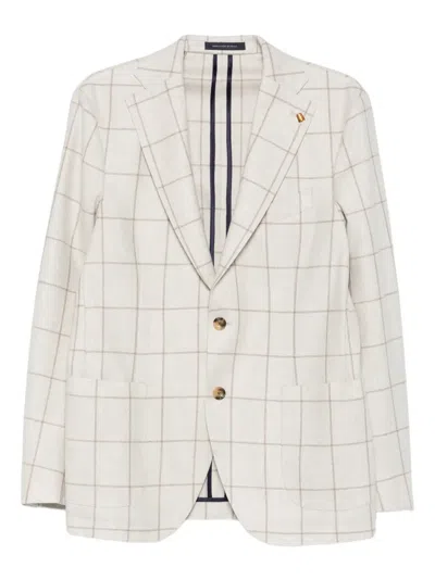 LATORRE GRID-PATTERN BLAZER