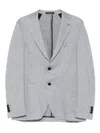 Latorre Houndstooth-pattern Blazer In Gray