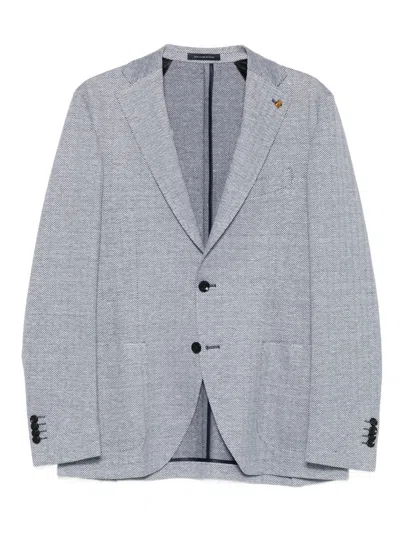 Latorre Herringbone-pattern Blazer In Multi