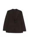 Latorre Soffio Flap-pocket Blazer In Brown