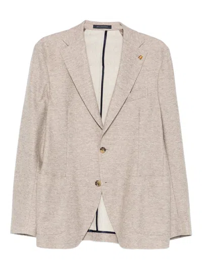 Latorre Wool Cotton Polyamide Jacket In Brown