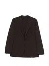Latorre Soffio Flap-pocket Blazer In Brown
