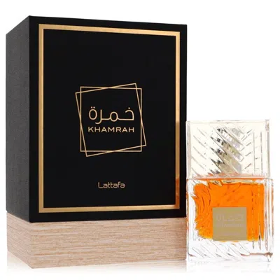 Lattafa 3.4 oz Khamrah Cologne Eau De Parfum Spray For Men In White